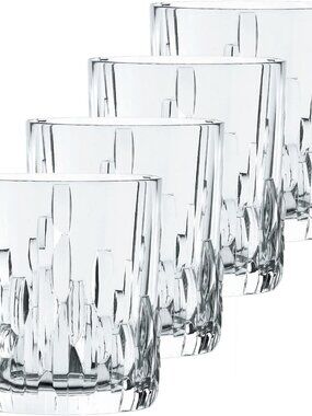 NEW Box Nachtmann Riedel Shu Fa series Whiskey Tumbler Set of 4, Clear Crystal